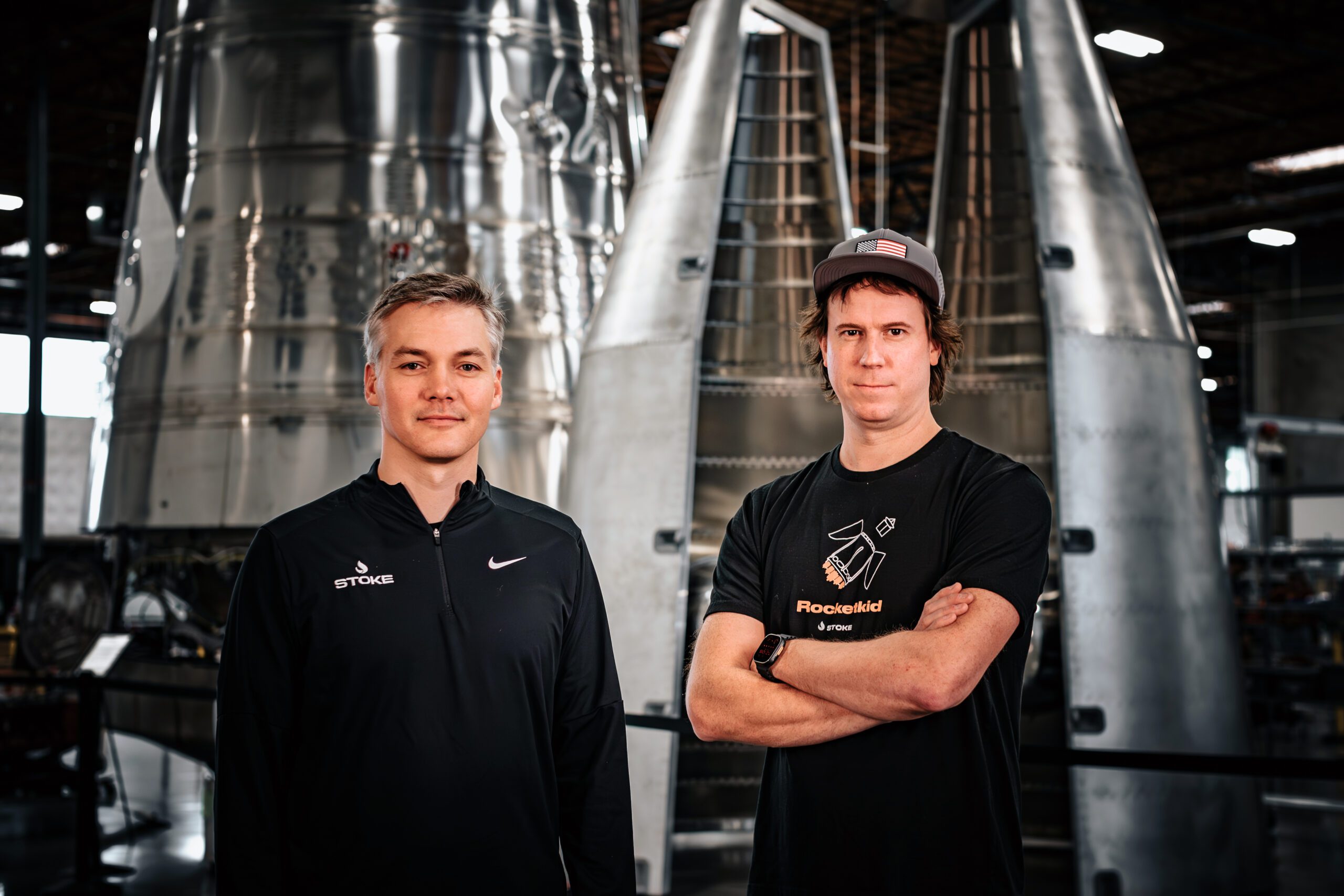 Andy Lapsa and Tom Feldman, the co-founders of Stoke Space